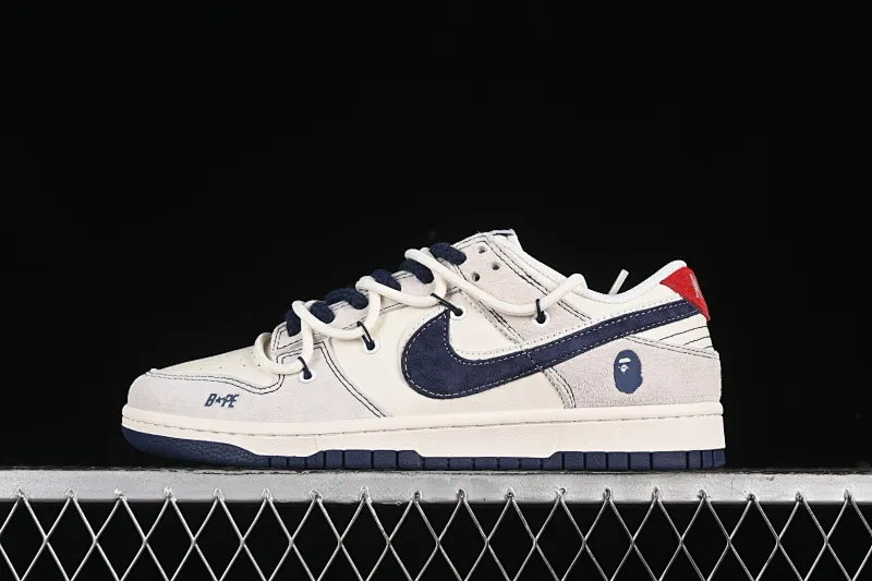 All categories Nk SB Dunk Series Nk SB Dunk Low High-end customized low-top sneakers Nk SB Dunk Low BAPE joint-strap blue hook Anniversary high-end customized low-top casual sneakers SJ2068-298